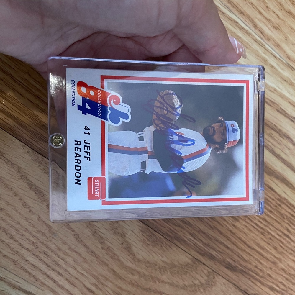 Jeff Reardon Autographed Card (MISC10)